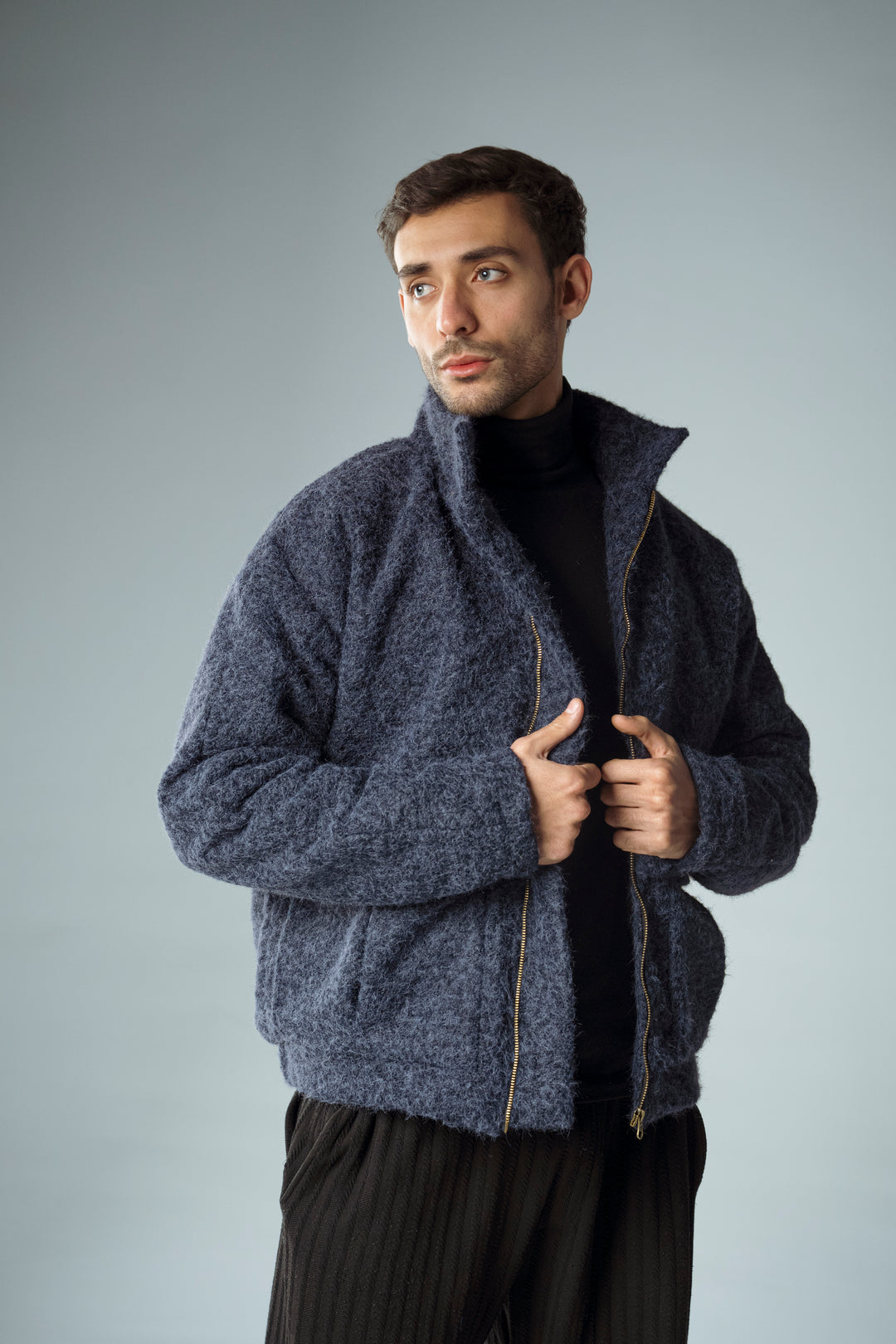 Cannae- bouclet jacket Blue