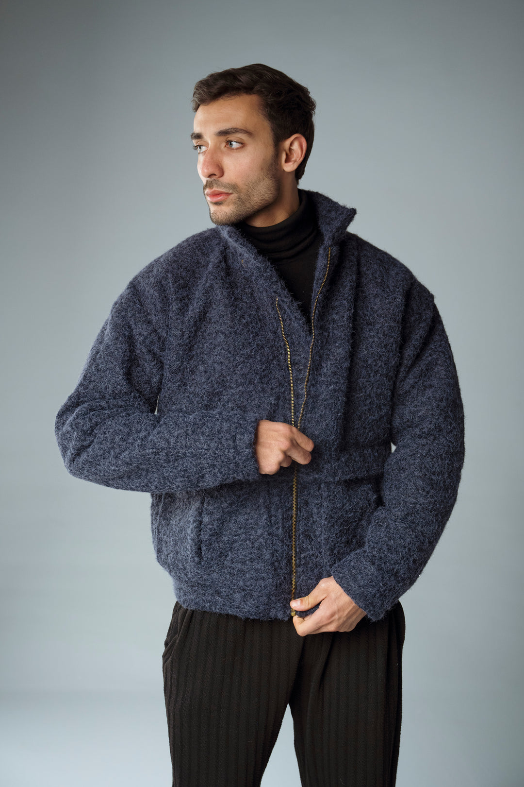 Cannae- bouclet jacket Blue