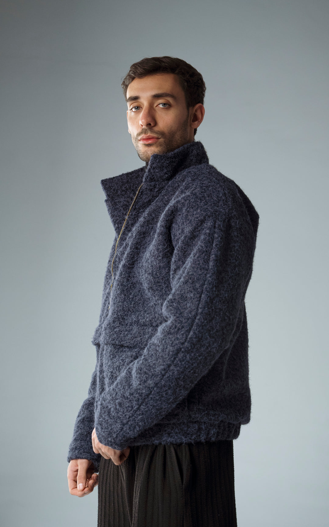 Cannae- bouclet jacket Blue