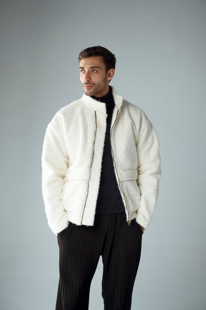 Cannae- bouclet jacket Blanc