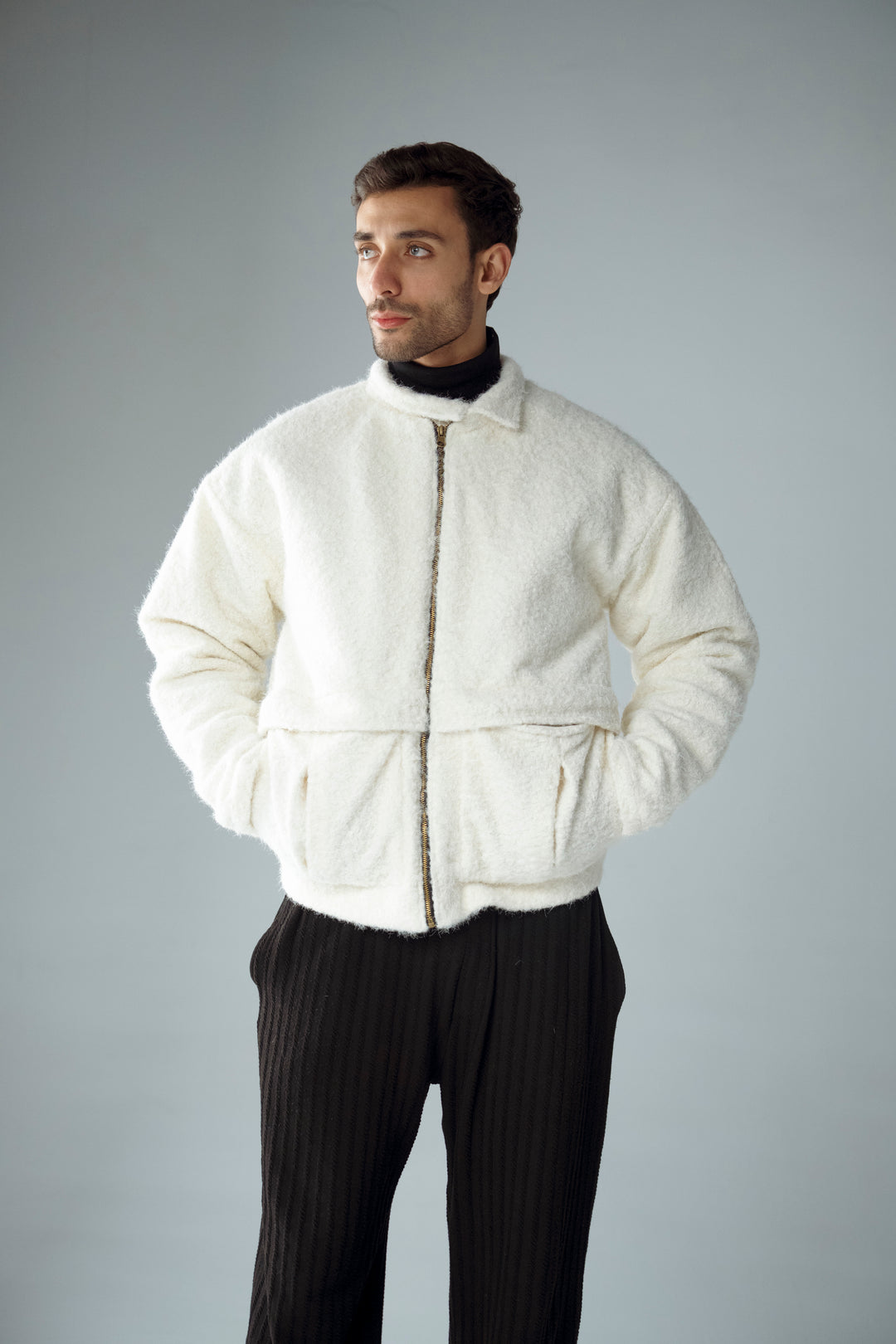 Cannae- bouclet jacket Blanc
