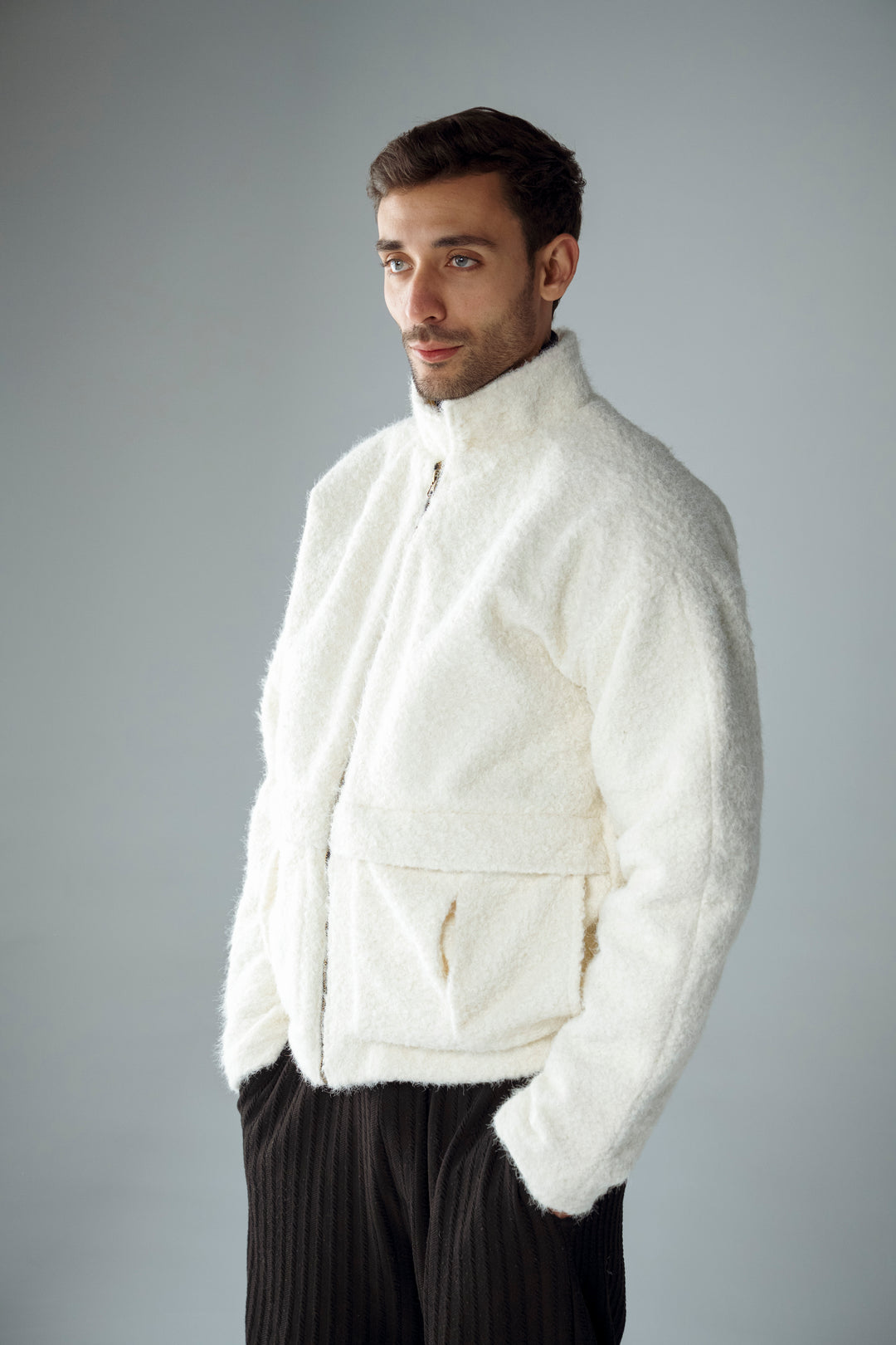 Cannae- bouclet jacket Blanc