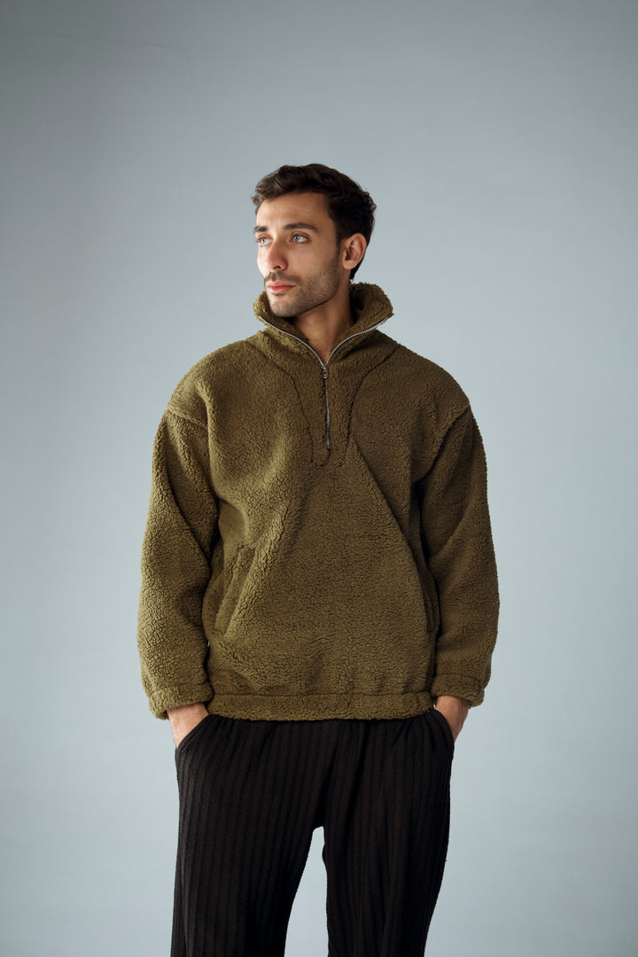 Cannae- Zip up Sherpa Vert