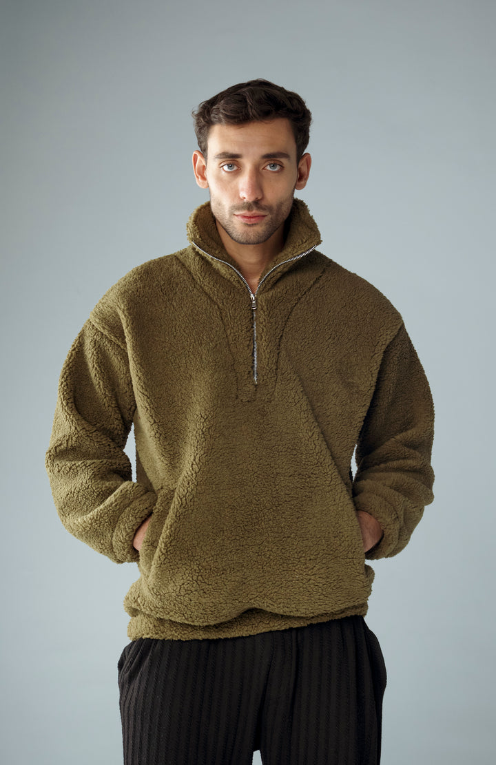 Cannae- Zip up Sherpa Vert