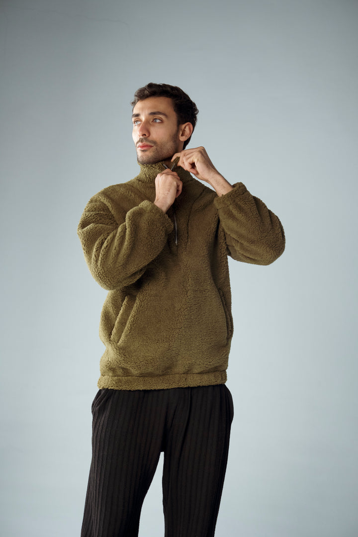 Cannae- Zip up Sherpa Vert